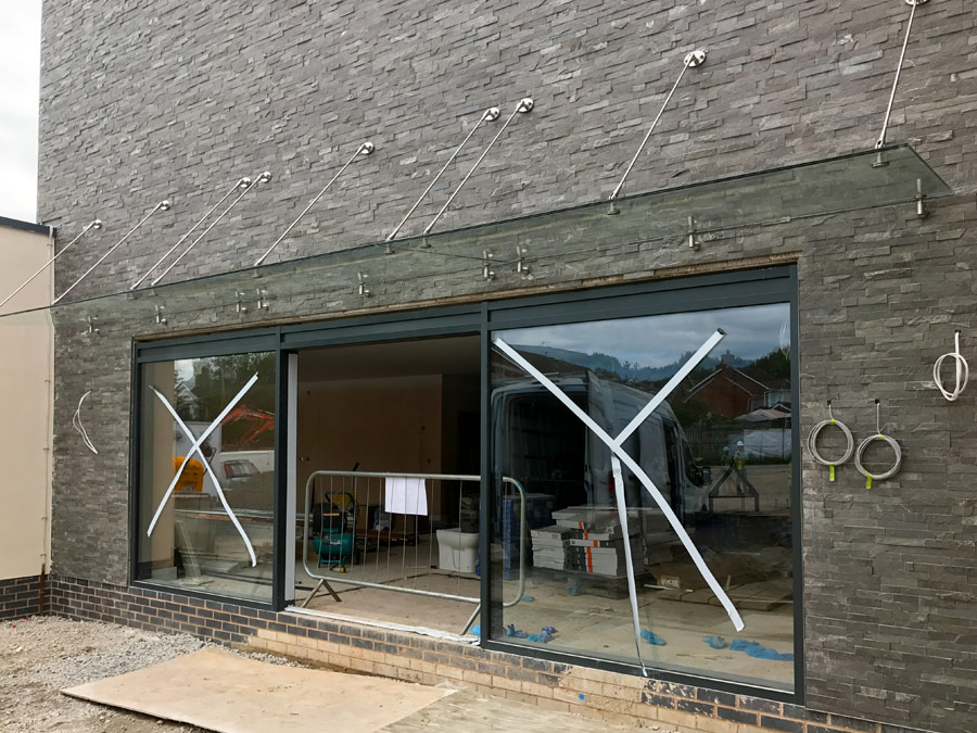 Structural glass canopy systems : Glazed canopies canopy yorkshire nationwide